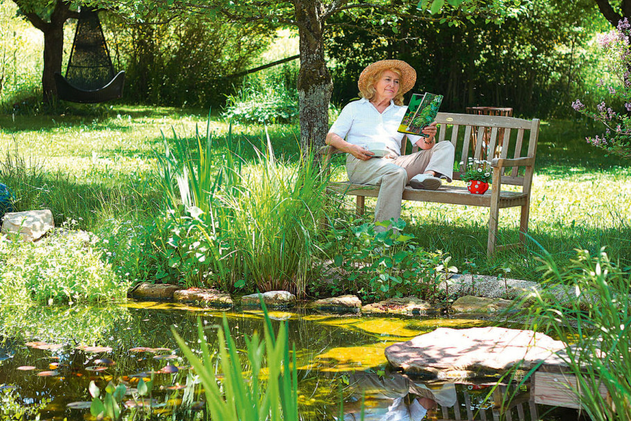 Teich- und Gartenarbeit mit GRANDER