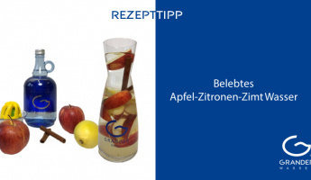 Belebtes Apfel-Zitronen-Zimt-Wasser